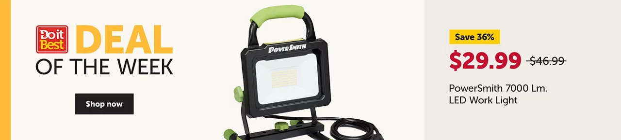 PowerSmith 7000 Lm. LED Work Light - Save 36% - $29.99 - Shop now