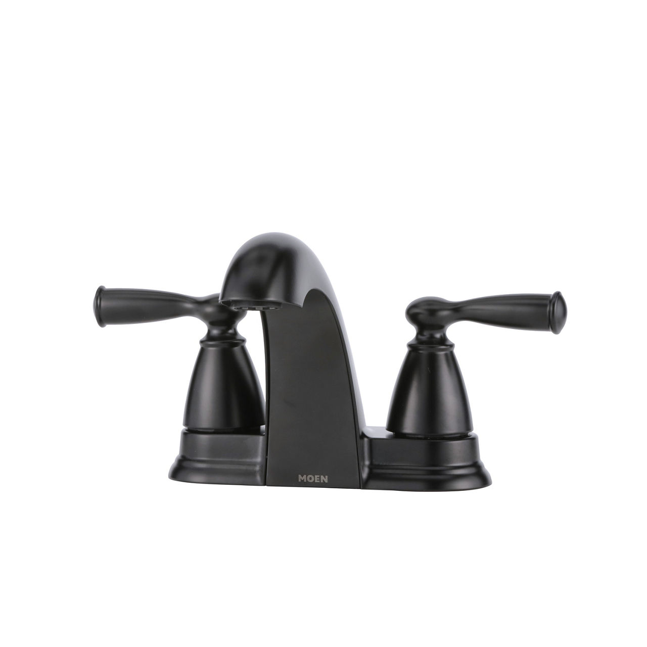 Moen Banbury 2Handle Lever Low Arc Centerset Bathroom Faucet, Matte