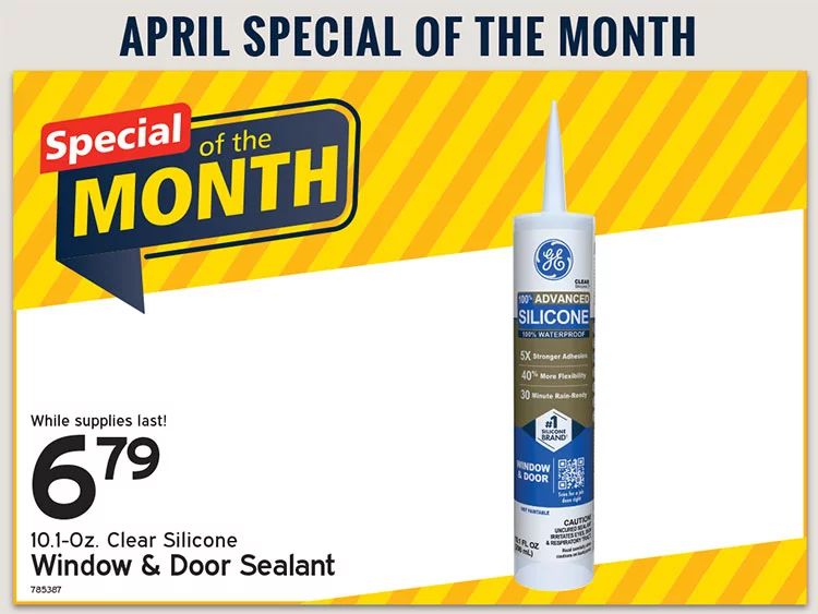10.1 Oz Clear Silicone Window & Door Sealant