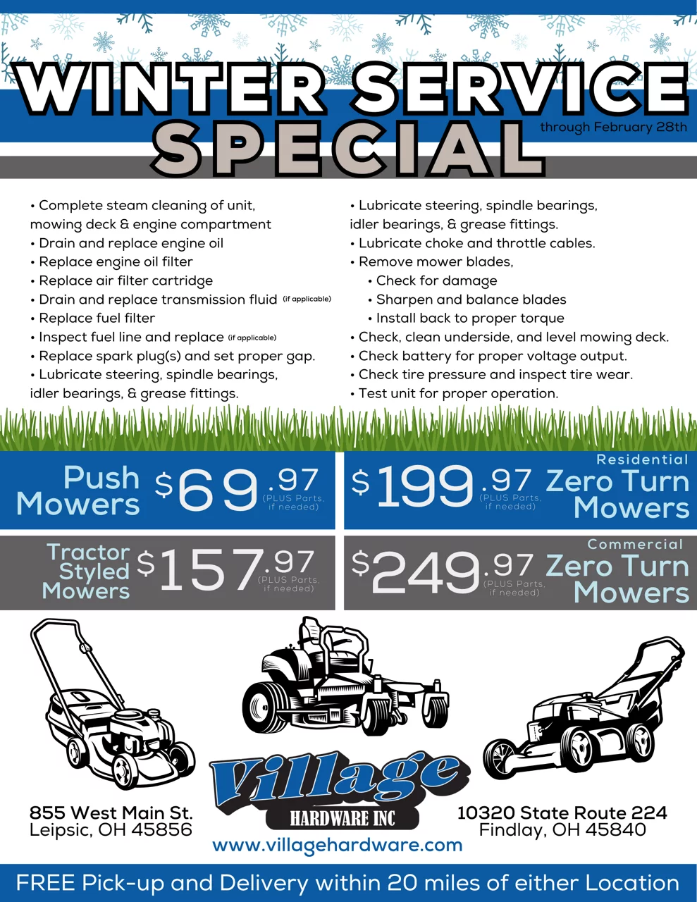 Winter Service Special