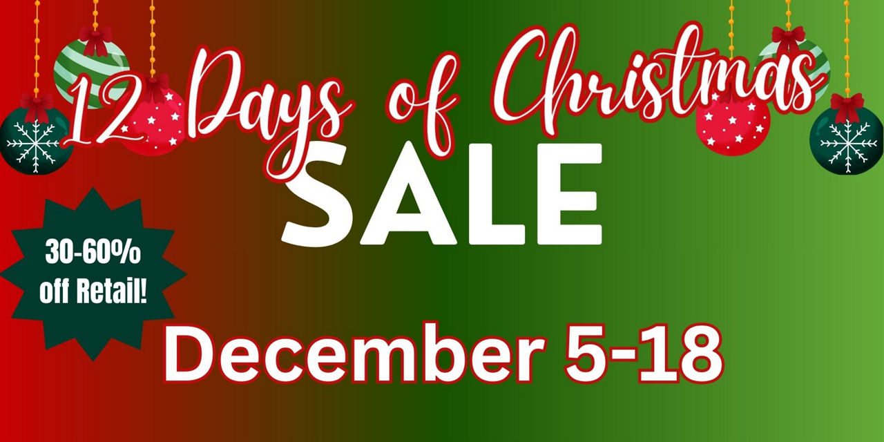12 Days of Christmas Sale