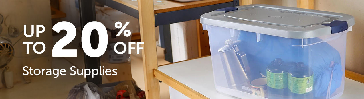 Up to 20% Off Storage Supplies