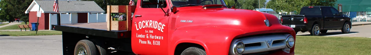 Lockridge red truck