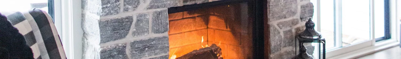 Fireplace with Masonry Blocks
