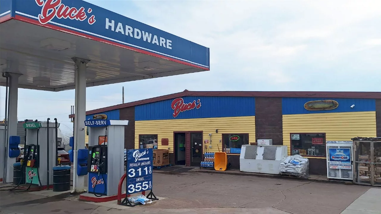 Buck's Hardware Gas Station