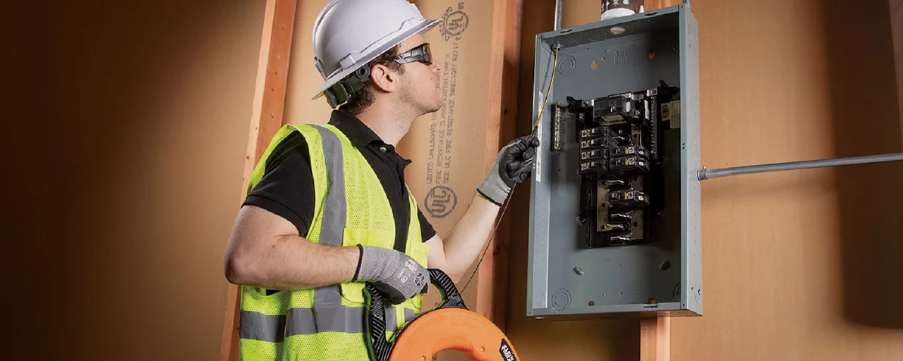 Klein Electrical Screwdriver being used to work on an electrical project