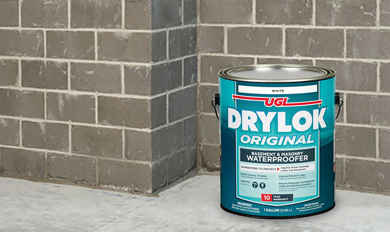 Close up product image of ugl drylok original basement and masonry waterproofer can