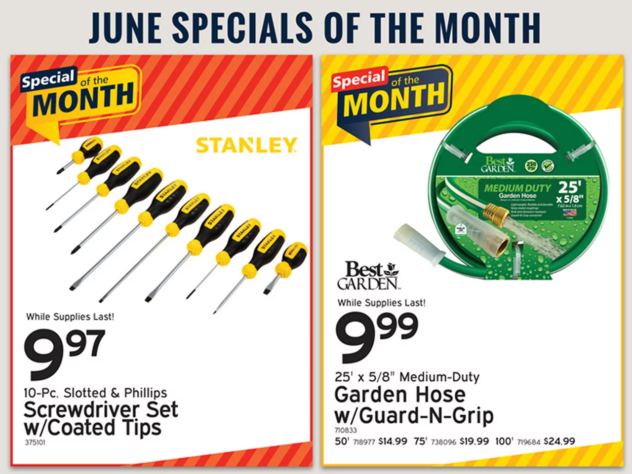 In Store Specials
