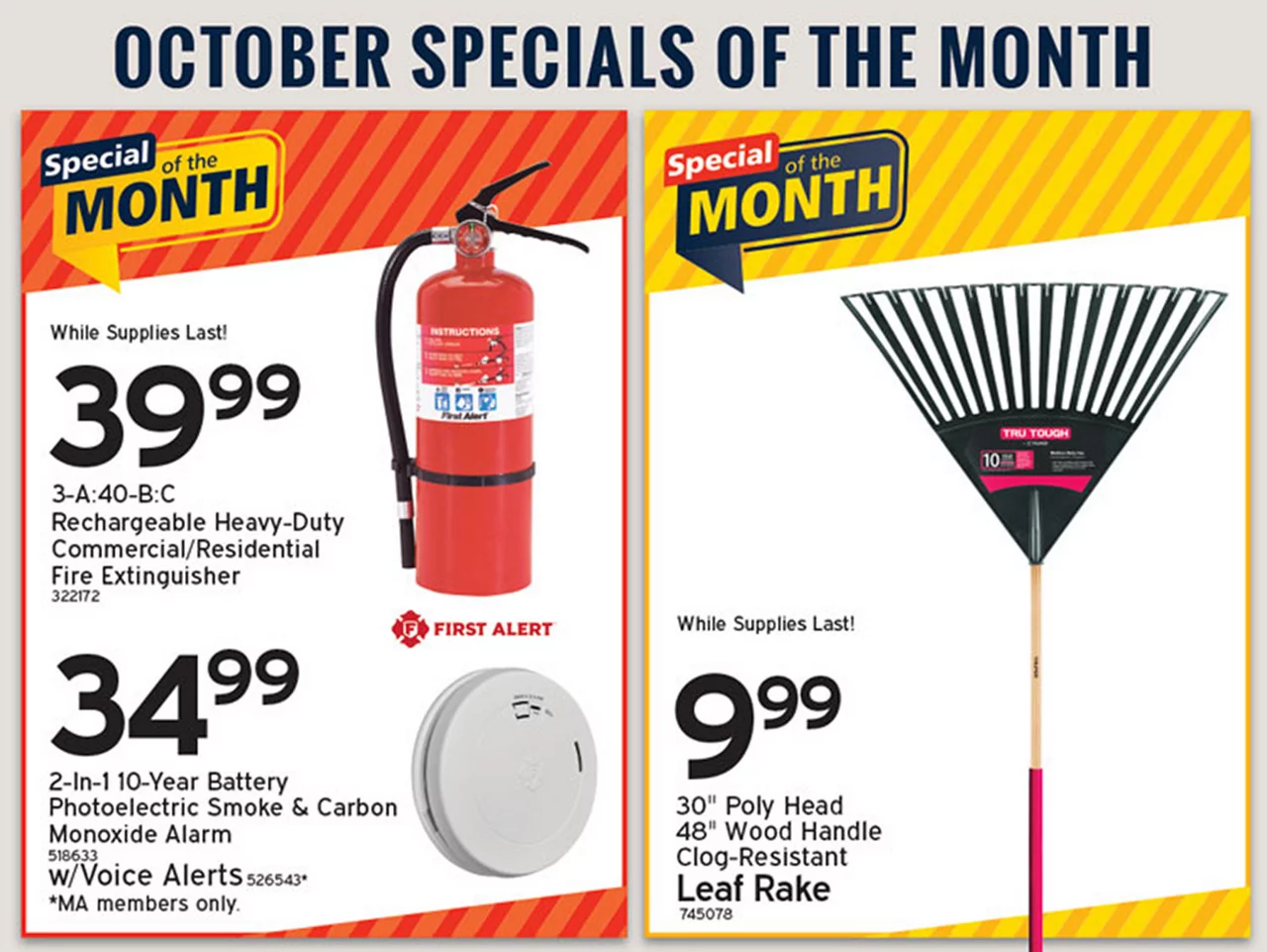 Monthly Promotions