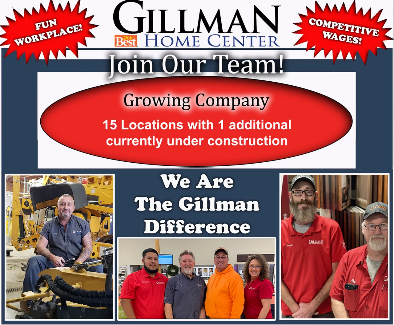 Employment Gillman Home Centers