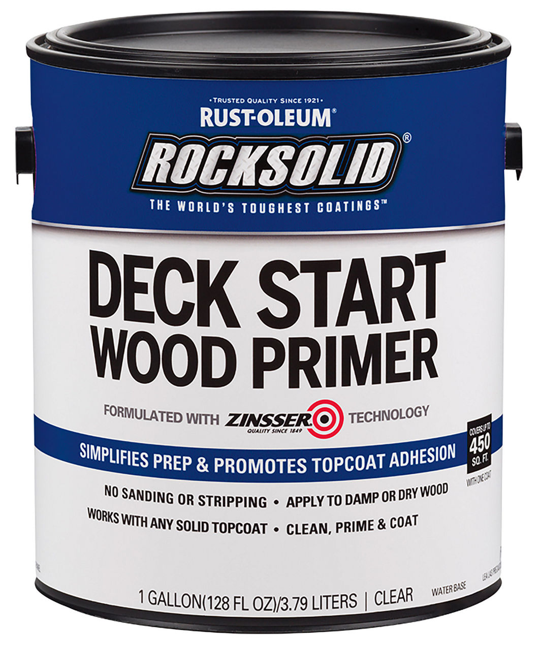 Product photo of Rust-Oleum deck start wood primer can