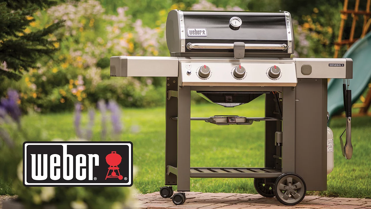 Weber logo and Weber grill