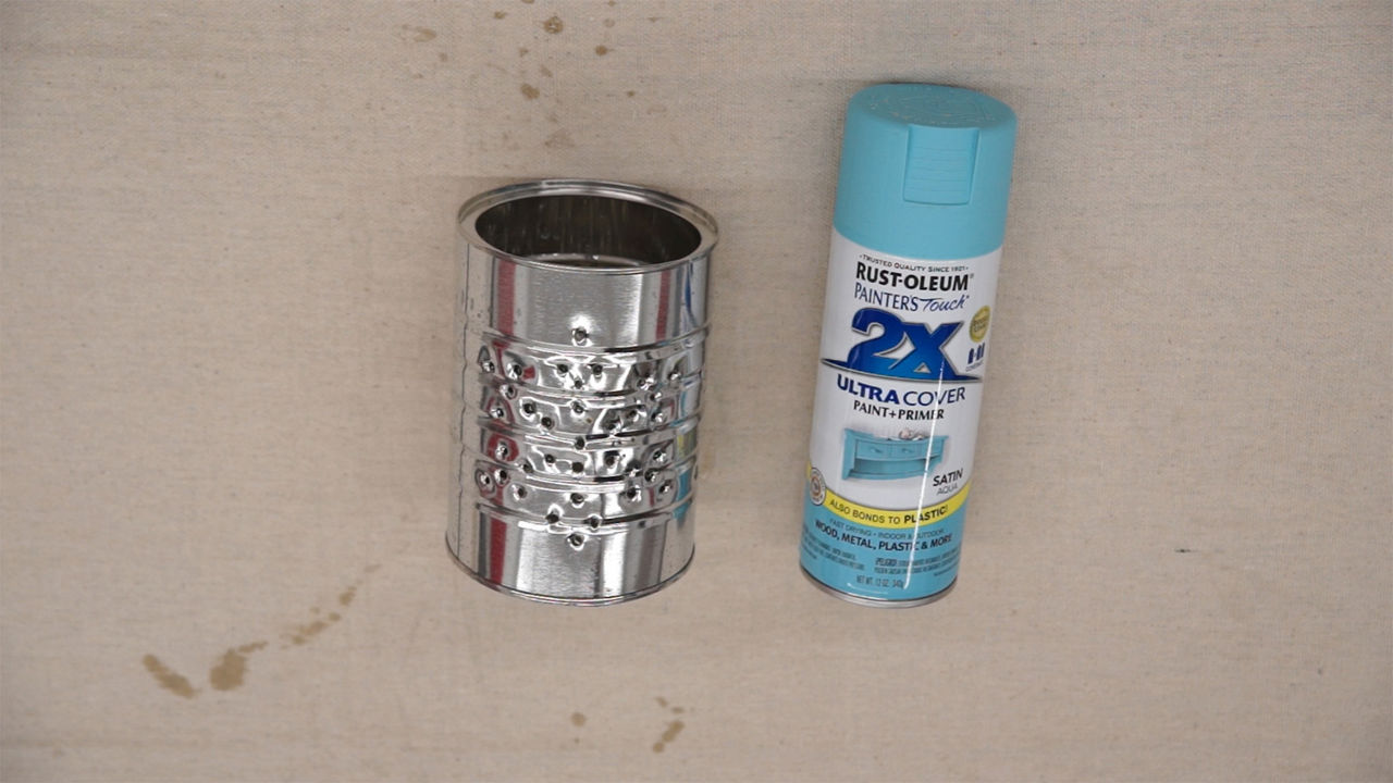 Ruste-Oleum spray paint next to the can ready to be painted'