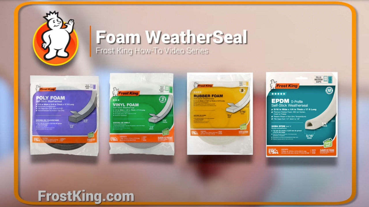 How To Install Frost King Weatherseal