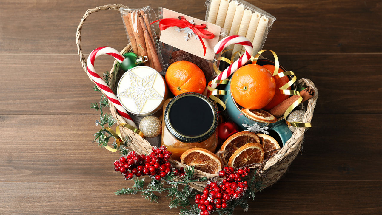 Holiday gift basket