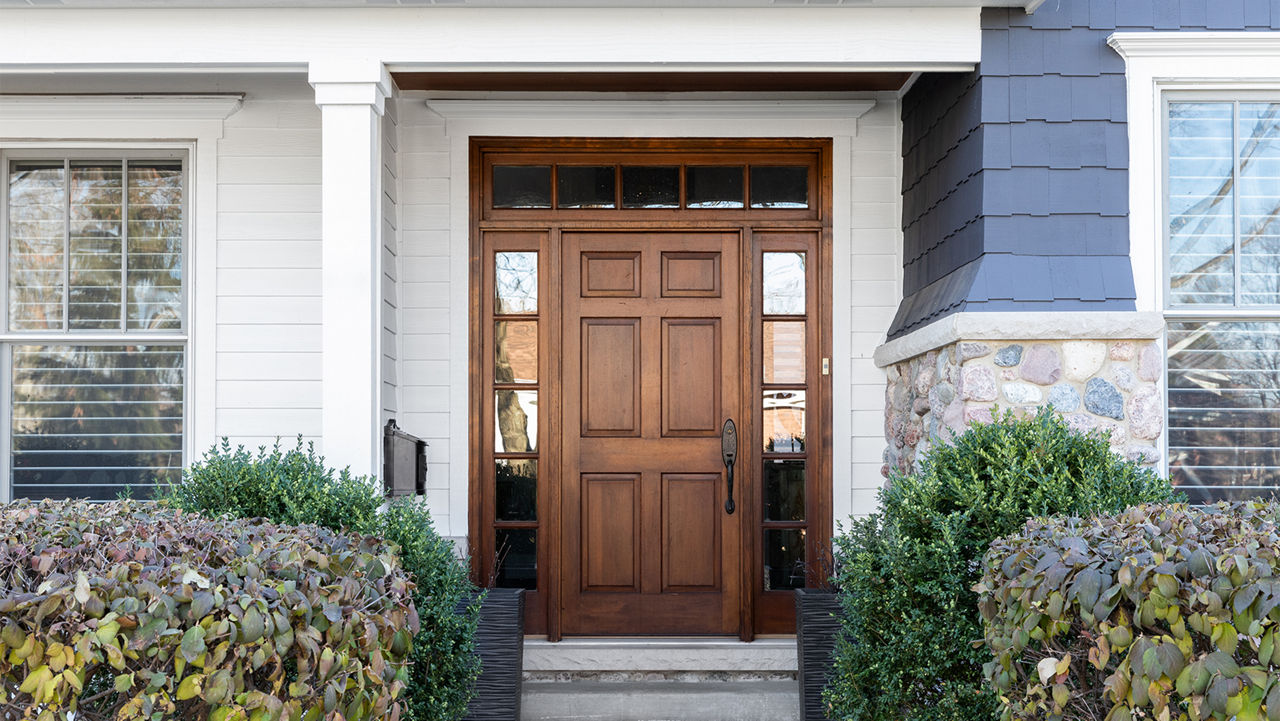 Front door of a house