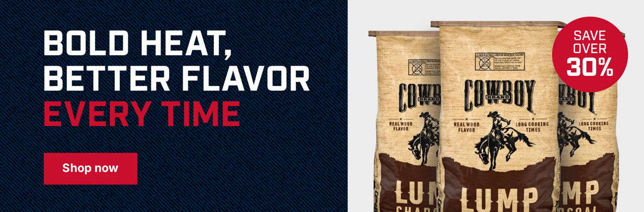 Bold Heat Better Flavor Every Time. Shop Cowboy Lump Charcoal