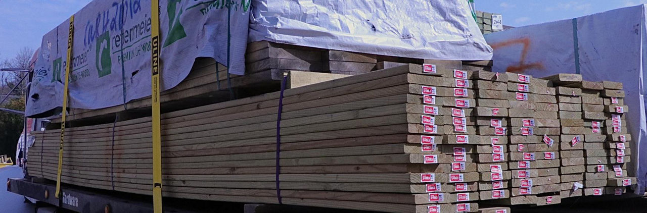 Lumber on truck