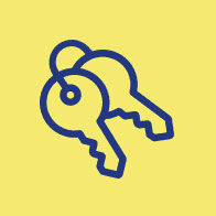 Key Cutting Service Icon of a Set of Keys