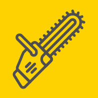 Chainsaw Sharpening Service Icon of Chainsaw