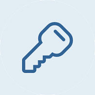 Key Duplication Services Icon of a Key