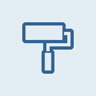 Paint Matching Service Icon of Paint Roller