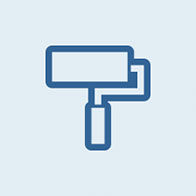 Paint Matching Service Icon of Paint Roller