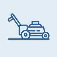 Small Engine Repair Service Icon of a Lawn Mower