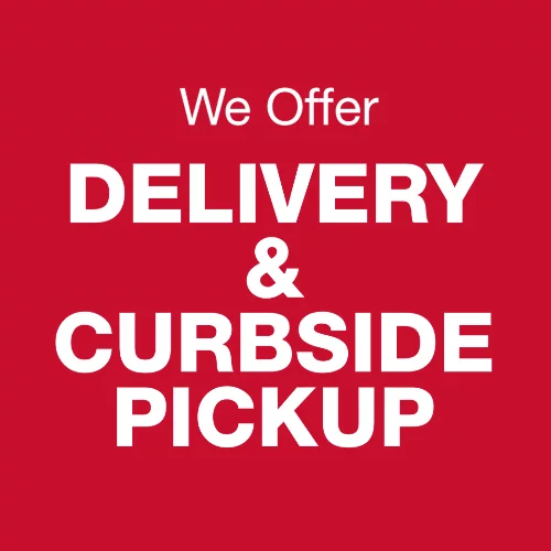 We offer delivery and curbside pickup