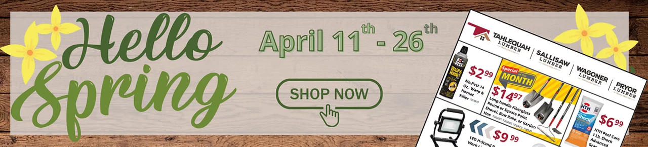April Spring Sale with image of flyer