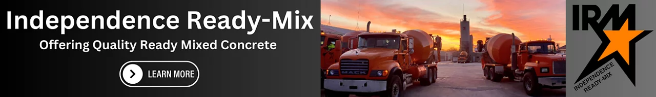 Independence Ready-Mix Concrete Banner with Link to more information