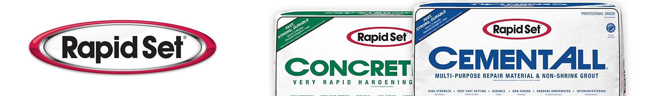 Rapid Set concrete and cement products