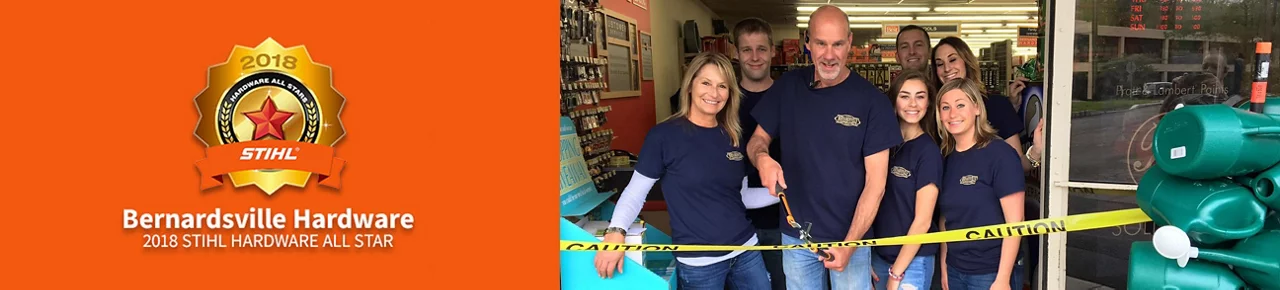 Bernardsville Hardware 2018 STIHL award winner