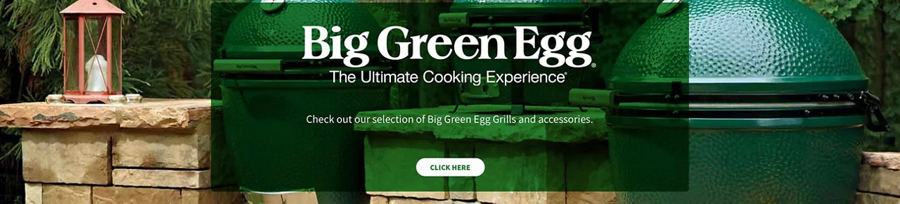 Big Green Egg grills at Pryor Lumber