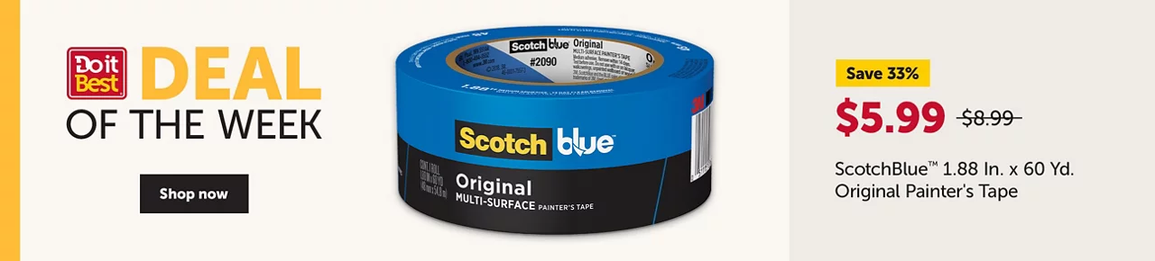 Deal of the Week - Save 33% - ScotchBlue Original Painter's Tape - $5.99 - Shop now