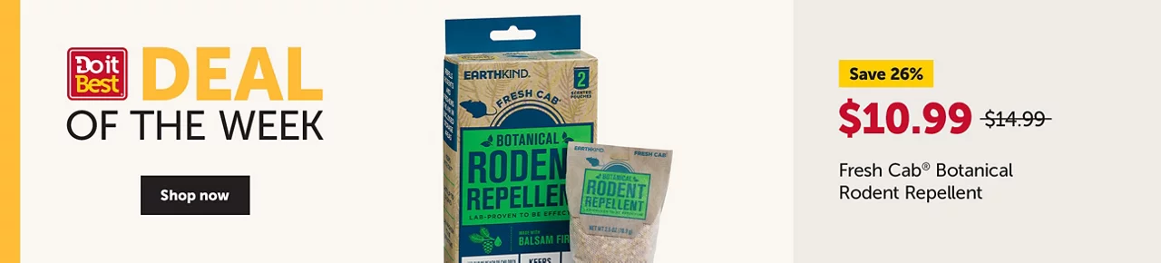 Deal of the Week - Fresh Cab Botanical Rodent Repellent - Reg $14.99 Promo $10.99 Save 26%
