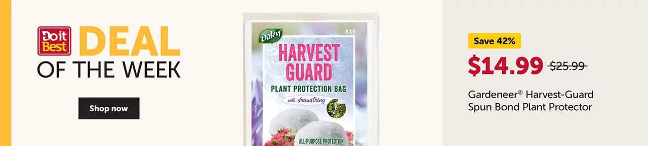 Deal of the Week - Save 42% - Gardeneer Harvest-Guard Spun Bond Plant Protector - $14.99 - Shop now