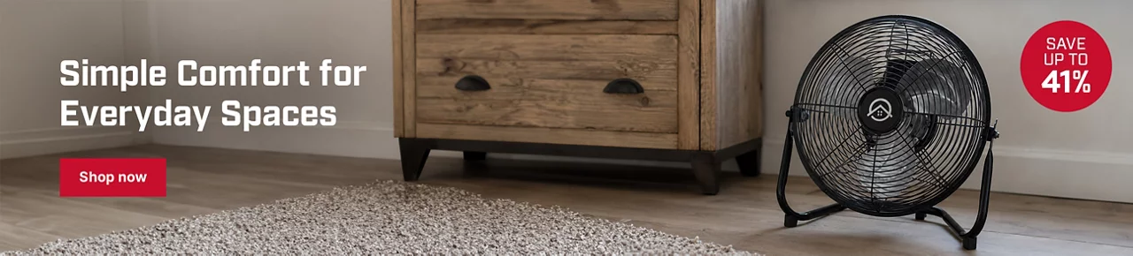 Simple Comfort for Everyday Spaces – Save up to 41% on fans