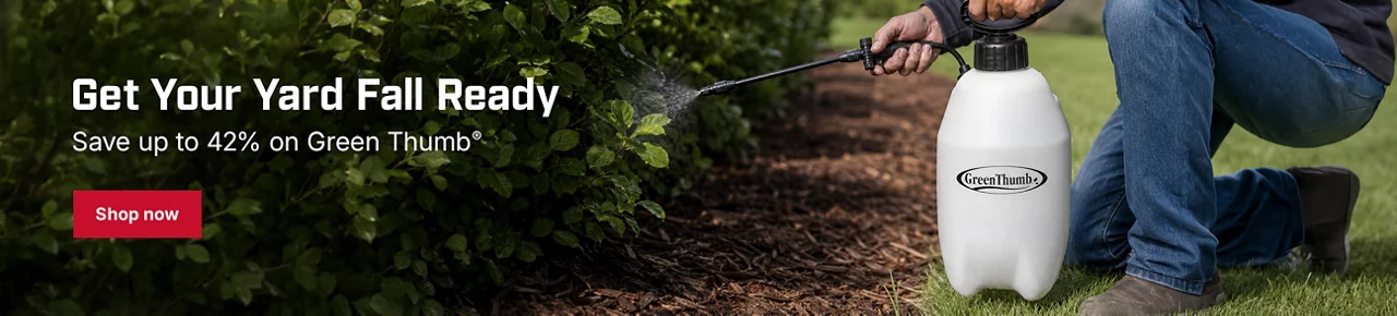 Get Your Yard Fall Reday & Save up to 42% on Green Thumb