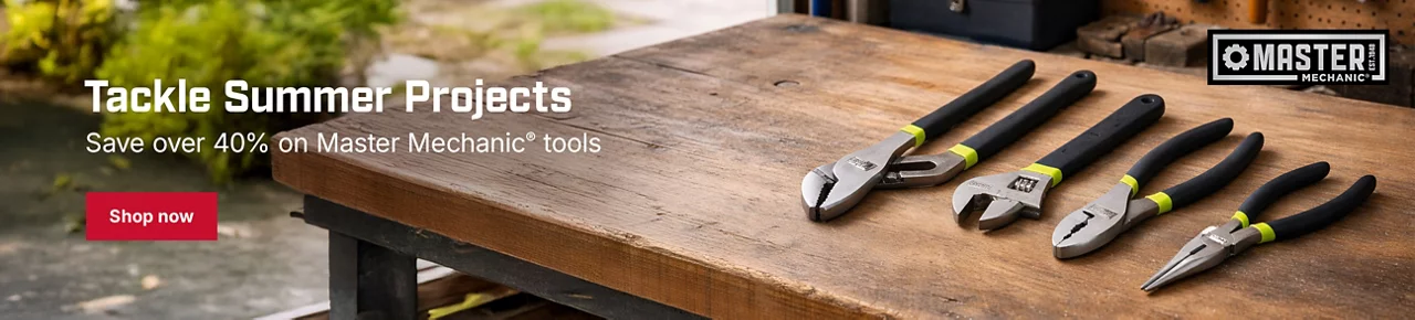 Save over 40% on Master Mechanic tools — Shop now