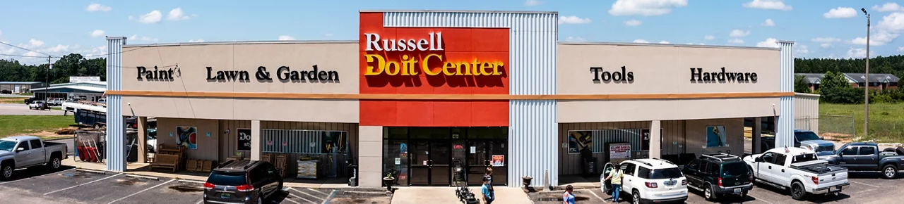 Russell storefront of Clanton location