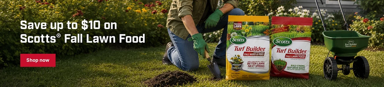 Save up to $10 on Scotts Fall Lawn Food