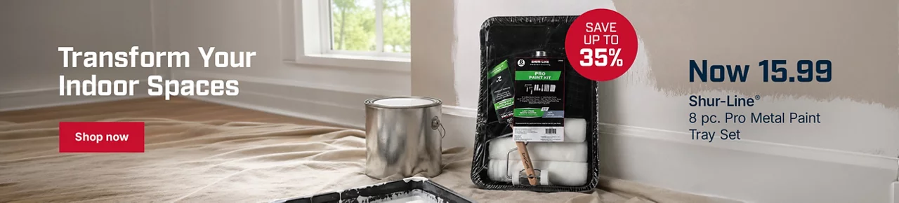 Transform Your Indoor Spaces and Save Over 35% on a Shur-Line 8-Piece Pro Metal Paint Tray Set