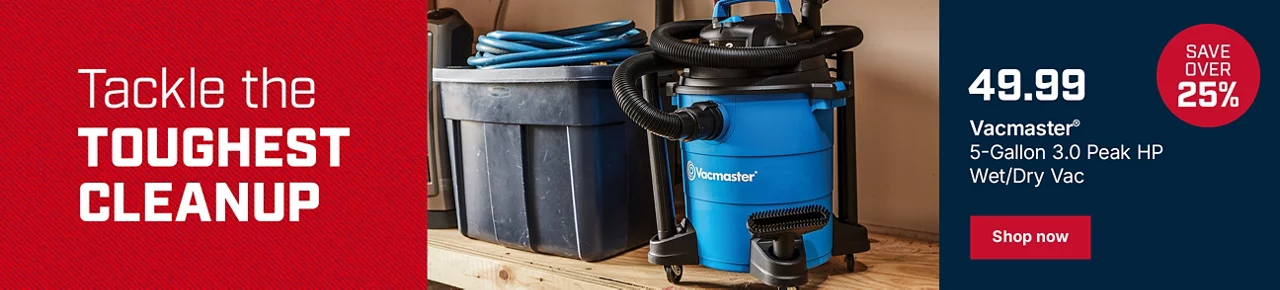 Tackle the Toughest Cleanup – Vacmaster Wet/Dry Vac $49.99 – Shop now
