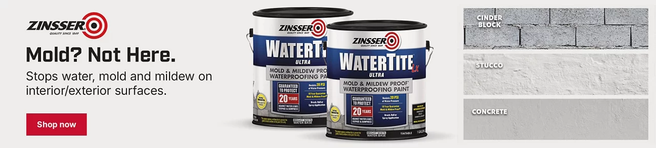 Mold? Not Here. Stops water, mold and mildew on surfaces — Shop Zinsser