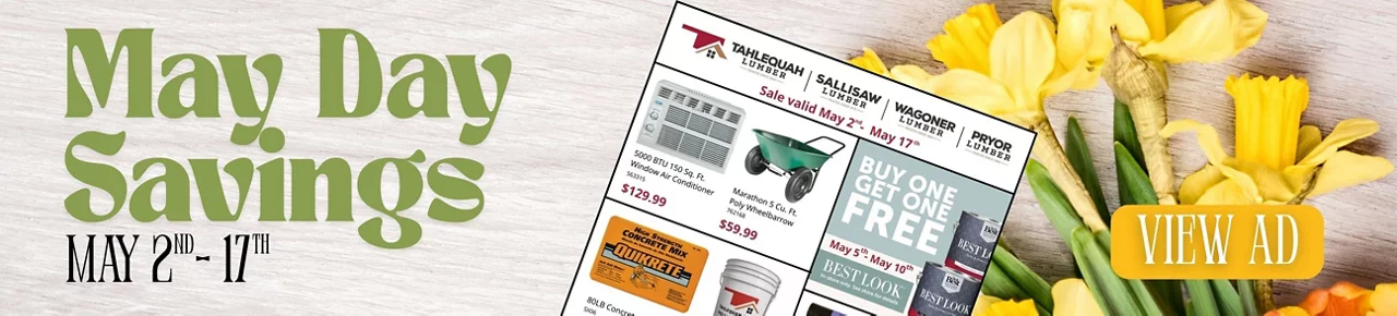 May Day Savings with Sale Flyer