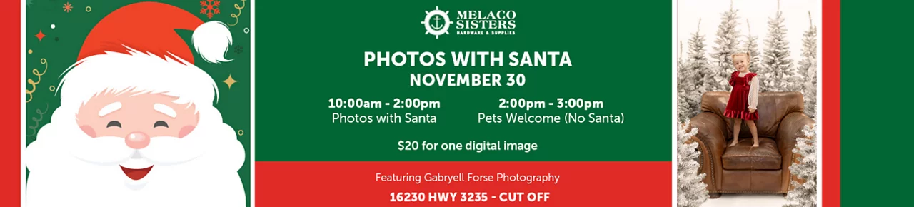 Photos with Santa November 30th