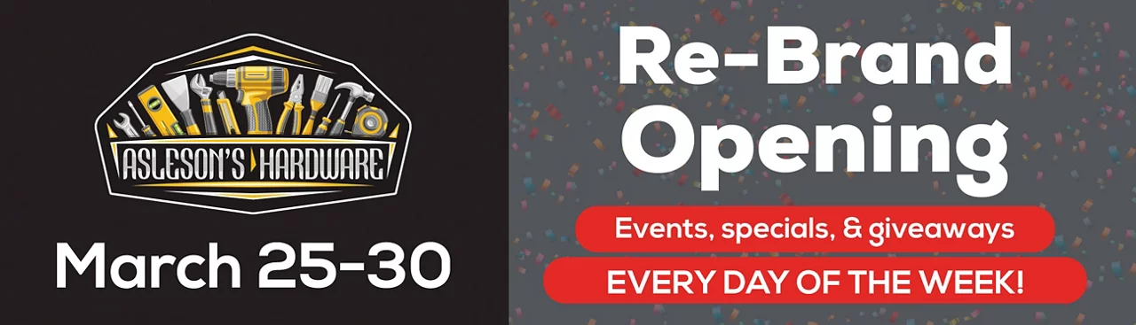 Re-Brand Opening March 25-30! 