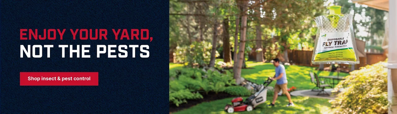 Enjoy your yard not the pests. Shop pest control. 