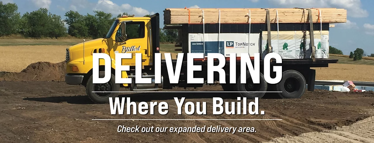 Delivering where you build. Click for map.